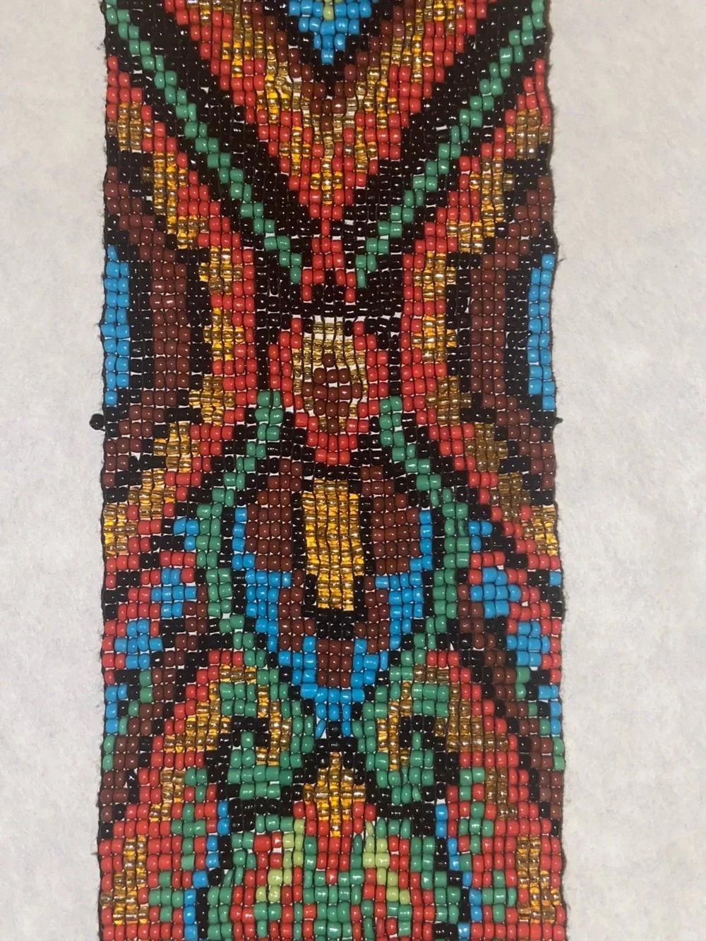 Chico's Beaded Bracelet in Black, Red, Blue, Green